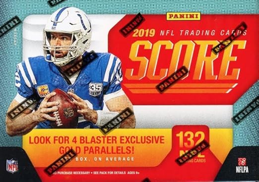 2019 Score Football EXCLUSIVE Factory Sealed Blaster Box with 132 Cards & MEMORABILIA Card! Look for Rookies & Autos of Kyler Murray Daniel Jones Dwayne Hoskins Drew Lock & Many More!