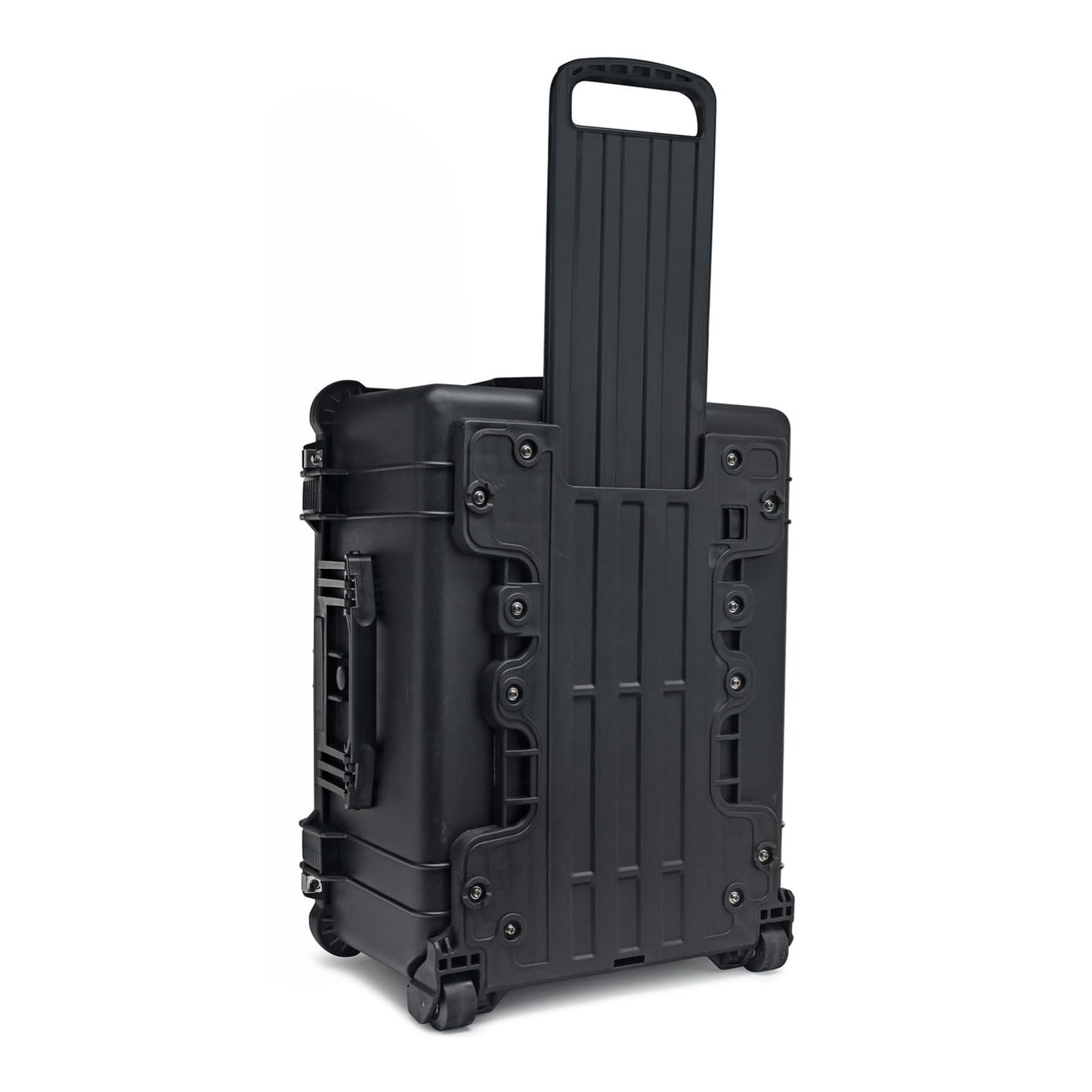 Koah Weatherproof Wheeled Plastic Hard Case with Customizable Foam, Retractable Handle, and Trolley Wheels (25.0" x 20.0" x 12") For Cameras, Drones, And Gear