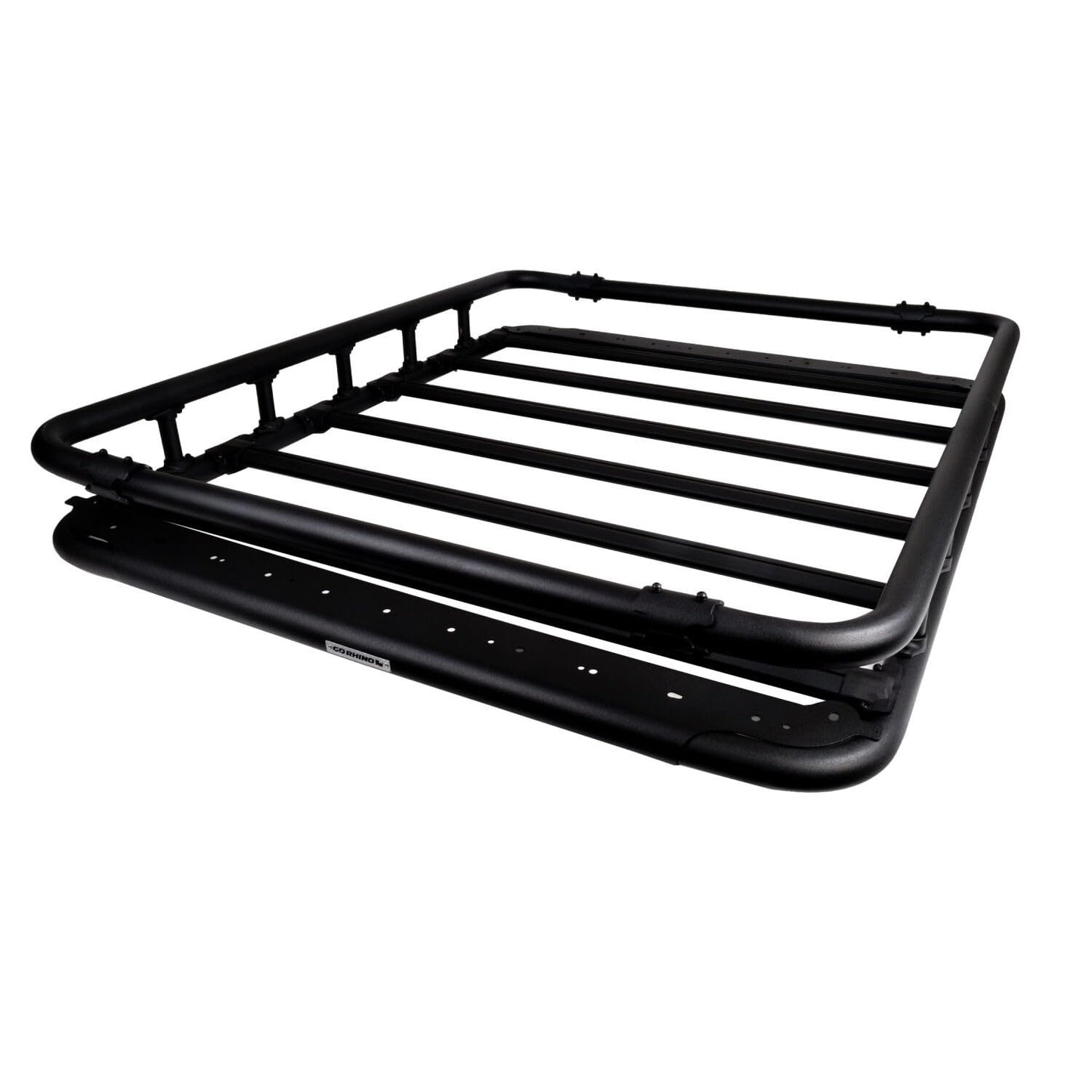 Go Rhino SRM 500 Flat Platform Roof Rack w/Quad-Rail & Clamps | Aluminum, Textured Black, L: 65" x W: 52" | 5935463T | Mounts to Most Cross Bars