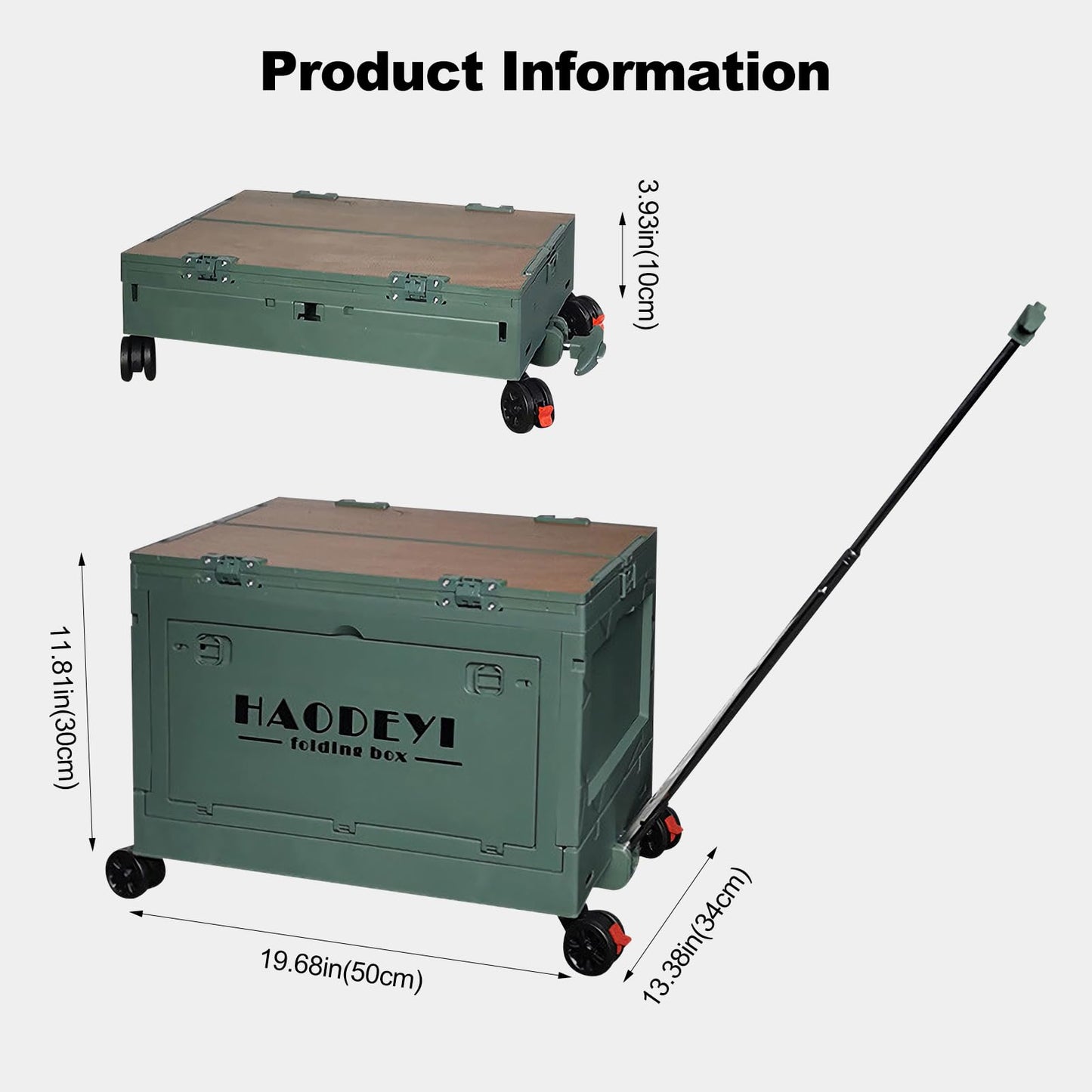 Ergocar Multi -Function Folding Storage Box,Which Can Stack The Storage Box, Suitable For Camping Supplies Storage, Snack Storage, Car Trunk