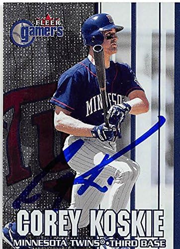 Sports Memorabilia Autograph Warehouse 245622 Corey Koskie Autographed Baseball Card - Minnesota Twins 2000 Fleer Gamers - No. 47