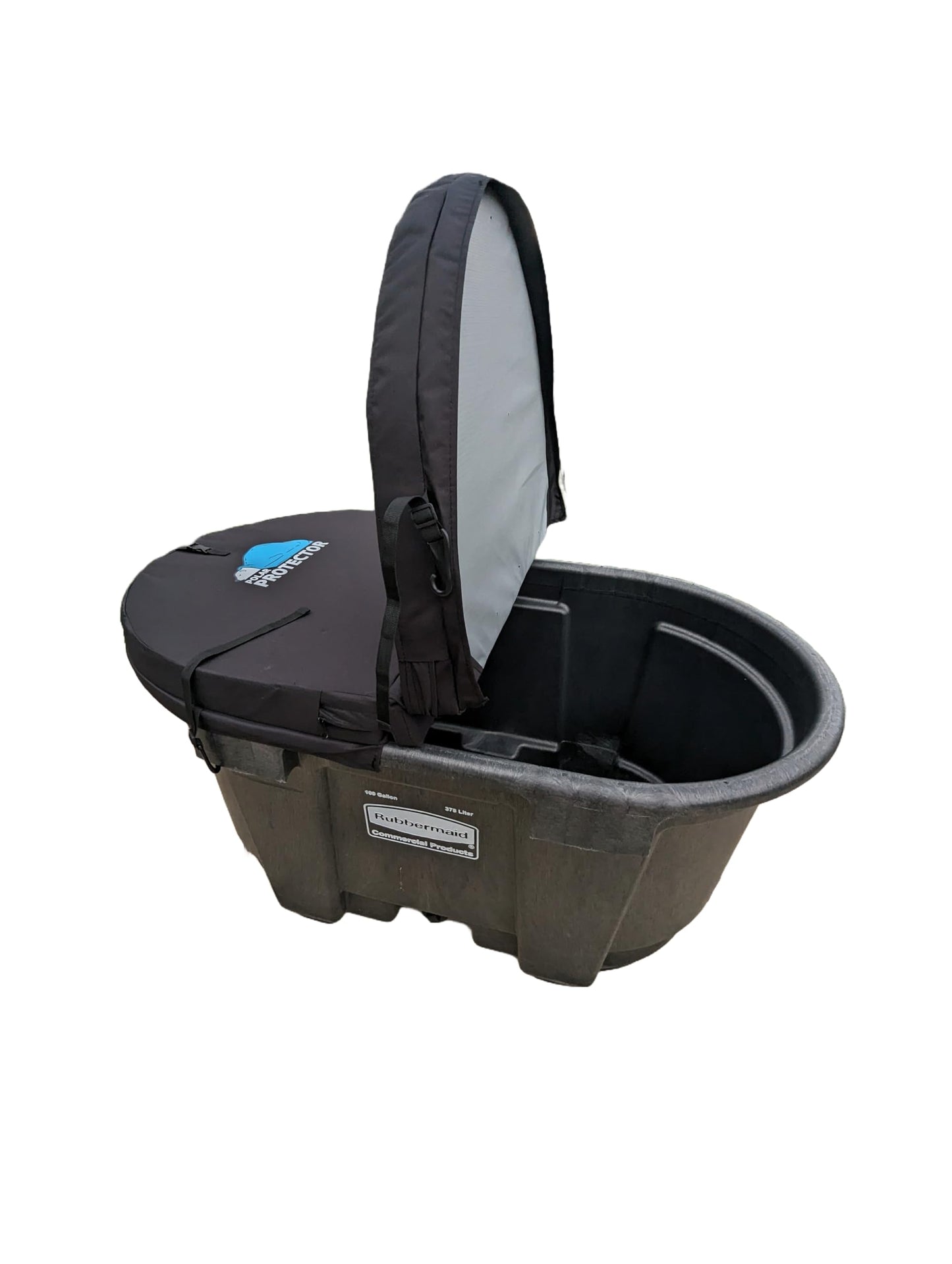 Polar Protector -100 Gallon Oval Stock Tank HARD Insulated Hot Tub Cover Ice Water Therapy Ice Bath Cold Water 100 Gallon Waterproof Rip Proof Tough Keeps Clean Hook Attachment