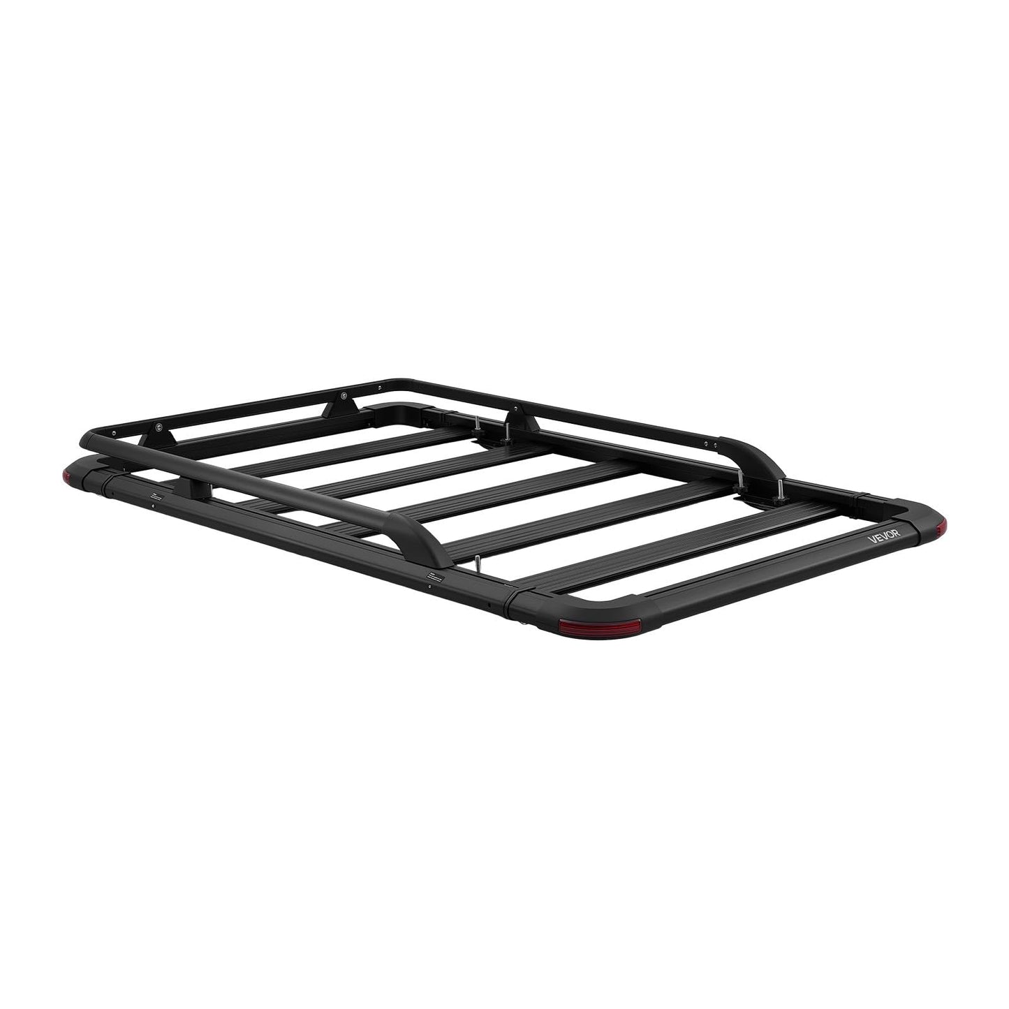 VEVOR Roof Rack Cargo Basket, 64 x 39 x 4.53 in, Heavy Duty Roof Top Carrier Basket with Extension, 200 lbs Capacity, All-Weather Car Top Luggage Holder, Universal Fit for SUVs Trucks Vehicles Pickups