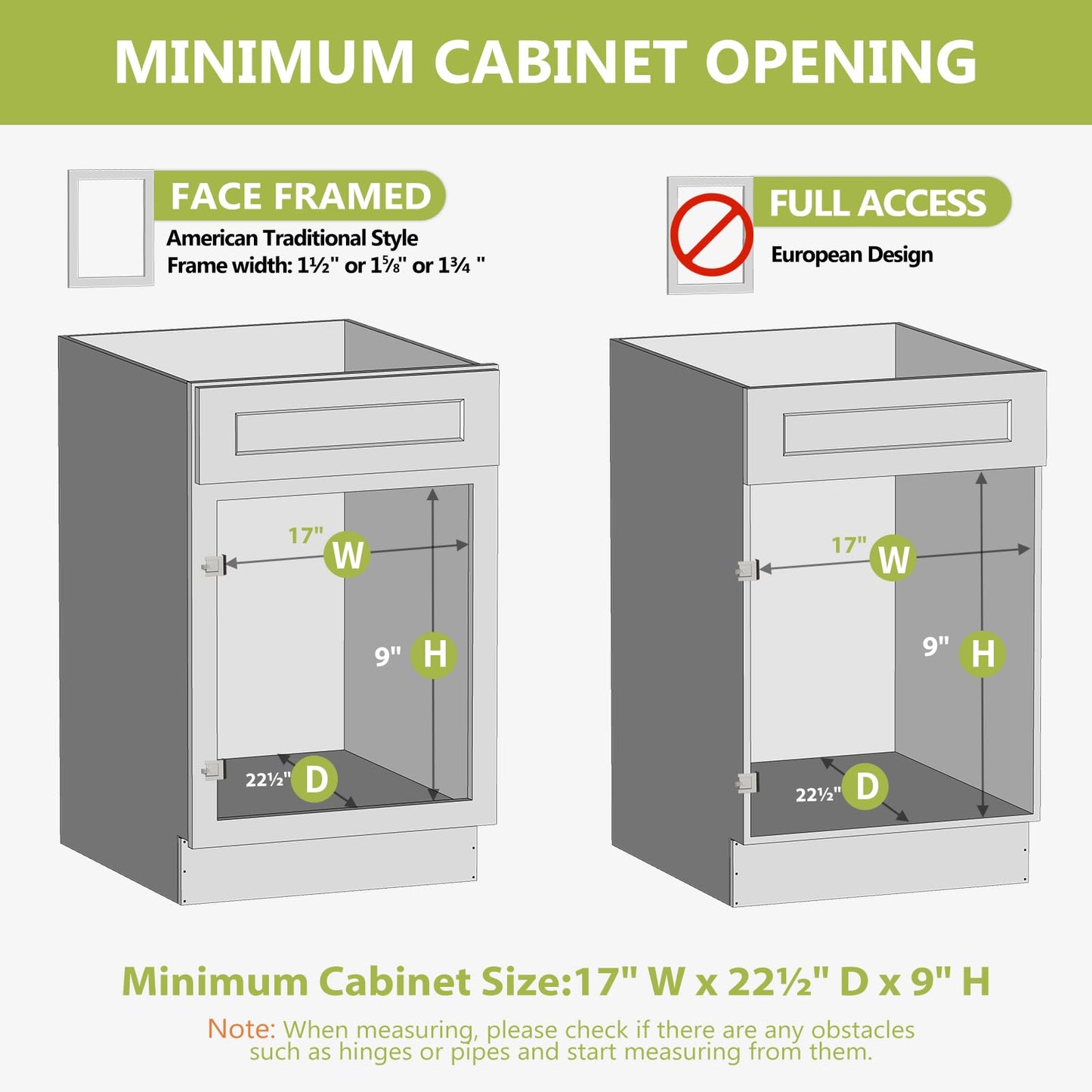 ROOMTEC Pull Out Cabinet Organizer, Slide Out Wood Drawer Shelf, Pull Out Drawers for Cabinets, 8" High Beveled Pull Out Organizers for Kitchen Pantry, 16½" W×21" D