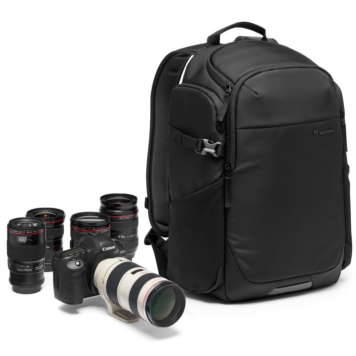 Manfrotto Advanced Befree III Professional Photography Backpack for Camera and Laptop, Bag for Reflex/Mirrorless Camera with Lenses, with Interchangeable Padded Dividers and Tripod Attachment