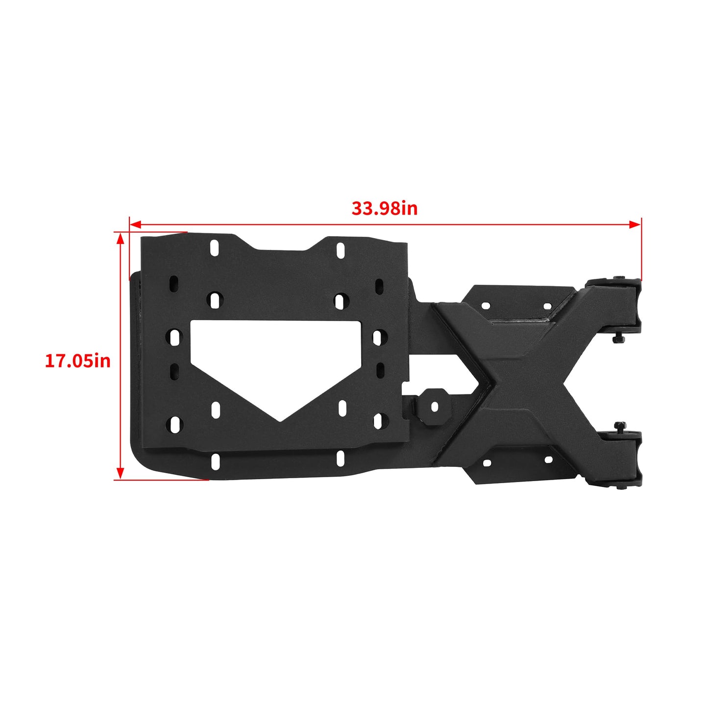 Gelacie Spare Tire Carrier Up to 37 inches Spare Wheel Compatible with 2007-2018 Jeep Wrangler JK Steel Powder Coated Black