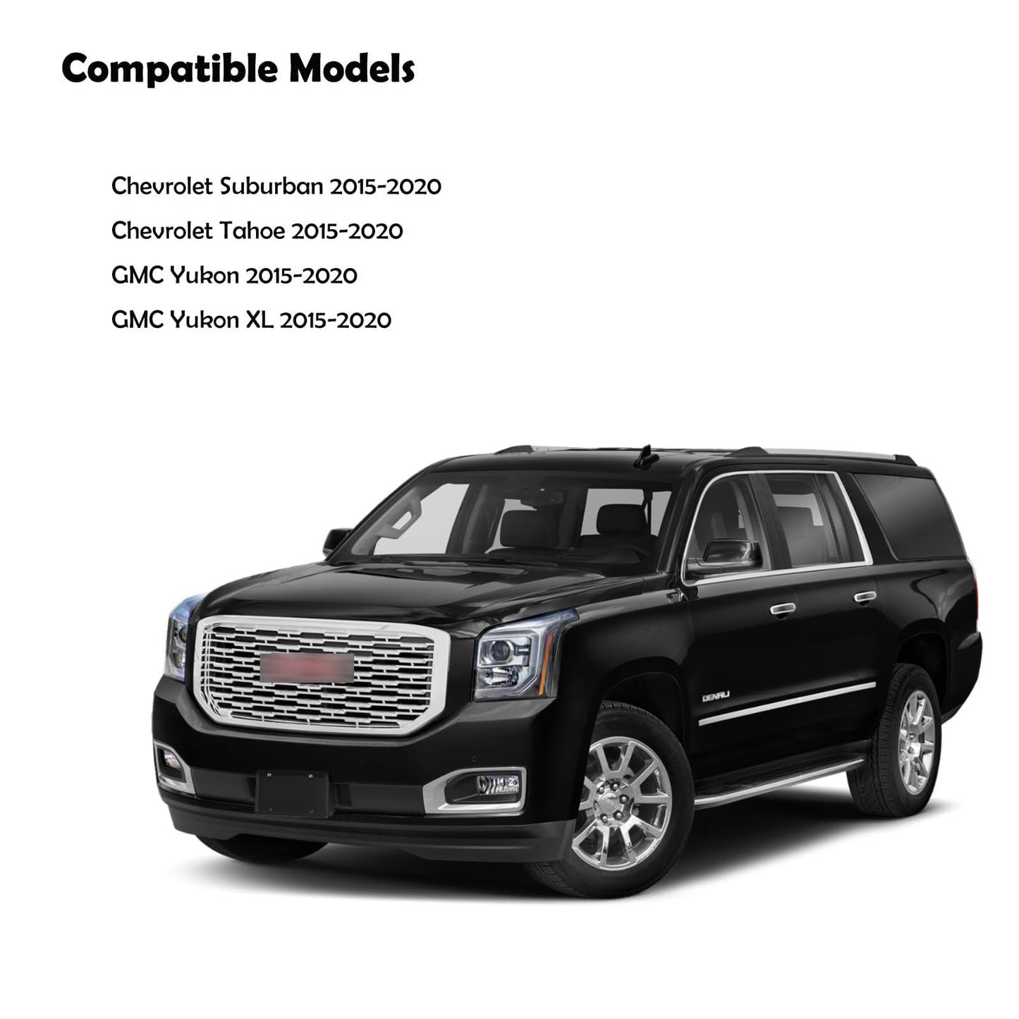 Center Console Safe Vault - KEREN Console Gun Safe Box Compatible with Chevrolet Suburban and Tahoe 2015-2020, GMC Yukon and Yukon XL 2015-2020, with Superior Fingerprint Lock