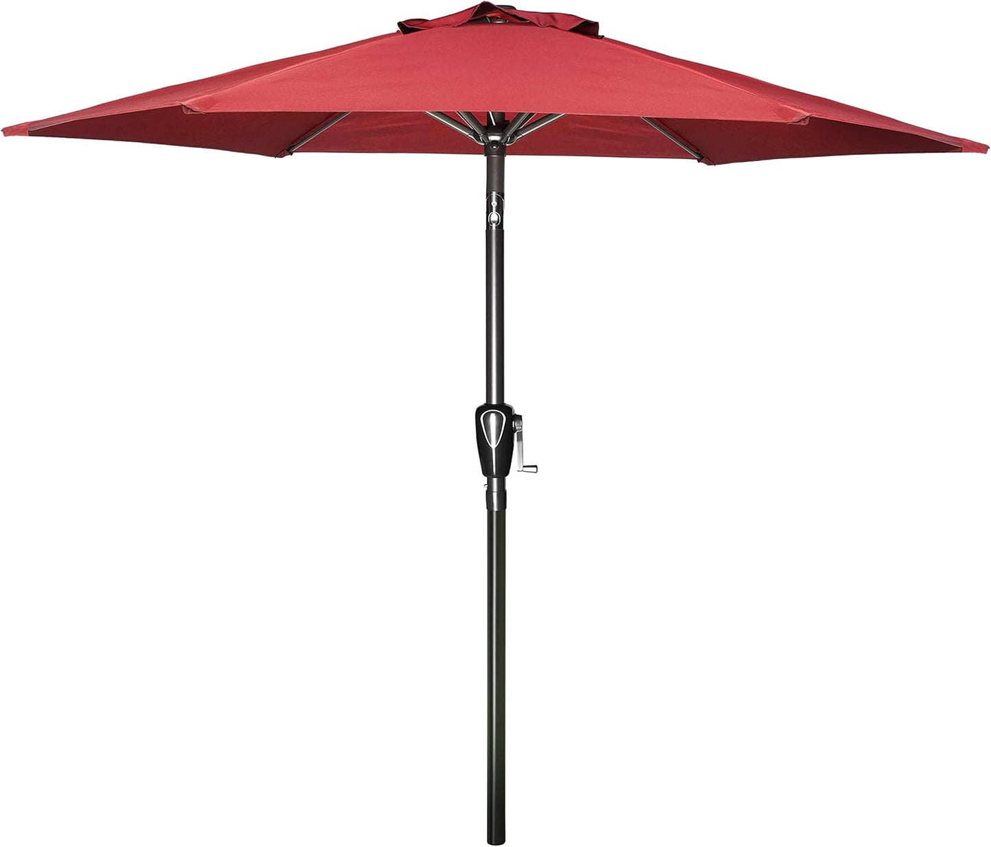 Simple Deluxe 9' Patio Umbrella - Outdoor Market Umbrella with Push Button Tilt & Crank Mechanism