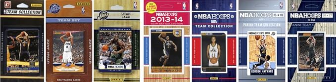 C&I Collectables NBA Utah Jazz Men's 7 Different Licensed Trading Card Team Sets White