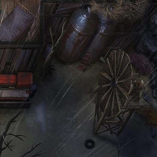 Modiphius Entertainment: Fallout: The Roleplaying Game - Map Pack 2: Wasteland Locales - 32 Page RPG Book & 4 Double-Sided Poster-Sized Maps Tabletop