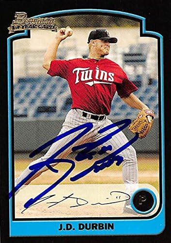 Sports Memorabilia Autograph Warehouse 244549 J.D. Durbin Autographed Baseball Card - Philadelphia Phillies FT 2003 Bowman 1st Year - No. 181 Rookie