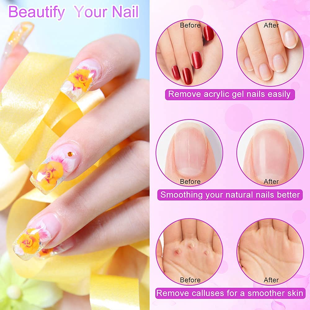 Portable Electric Nail Drill File Machine with Acrylic Nail Kit Set Professional 20000rpm Manicure Pedicure with Sanding Bands Brush for Nail Art Gel Nail Polish Tips Clippers