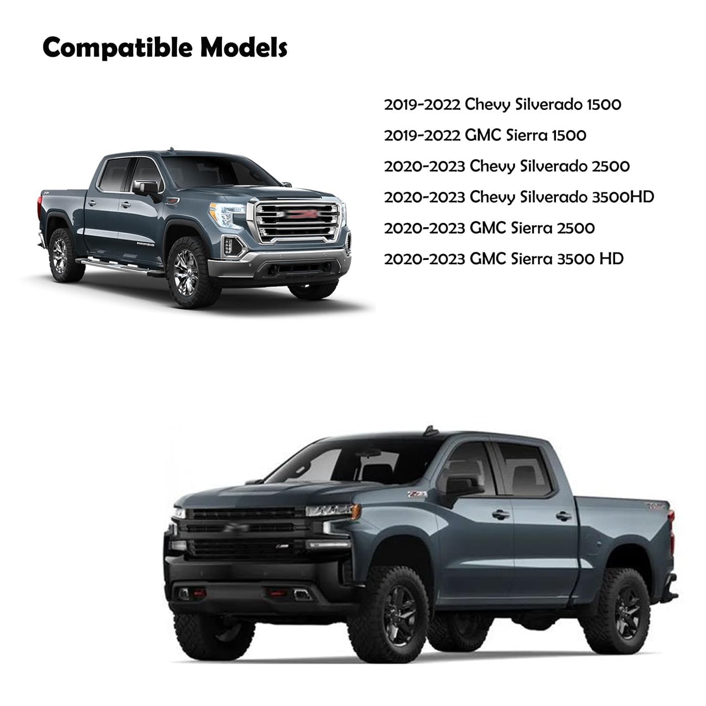 Center Console Safe Vault - KEREN Console Gun Safe Box Compatible with 2019-2022 Chevy Silverado 1500/GMC Sierra 1500 NOT FOR REFRESHED MODELS, with Fingerprint Lock