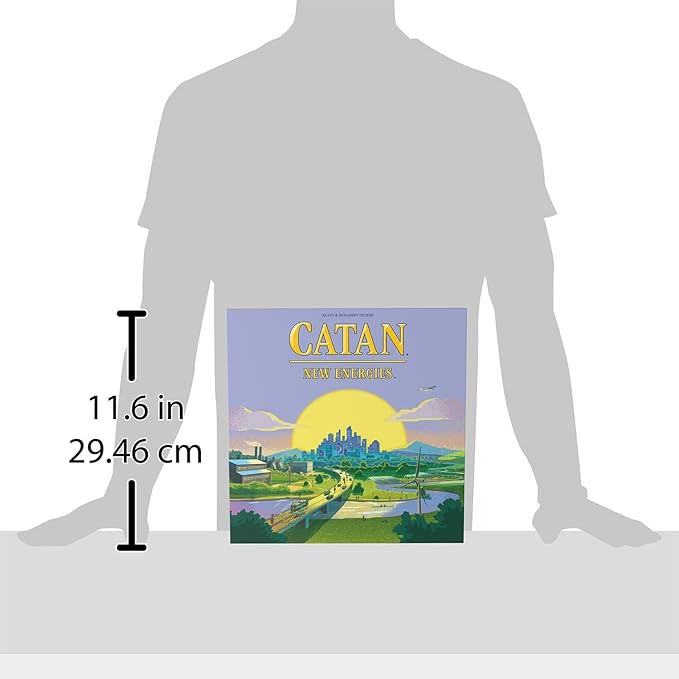 CATAN New Energies Board Game - Sustainable Resources & Strategy Classic Gameplay with a Modern Twist! Family Game for Kids and Adults Ages 12+ 3-4 Players 90 Min Playtime Made by CATAN Studi