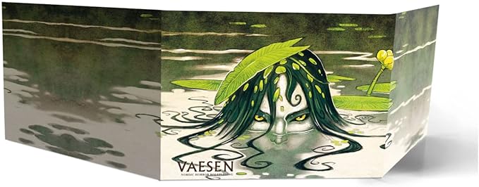 Free League Publishing Vaesen Nordic Horror GM Screen & Map (Vaesen RPG Access.) Green