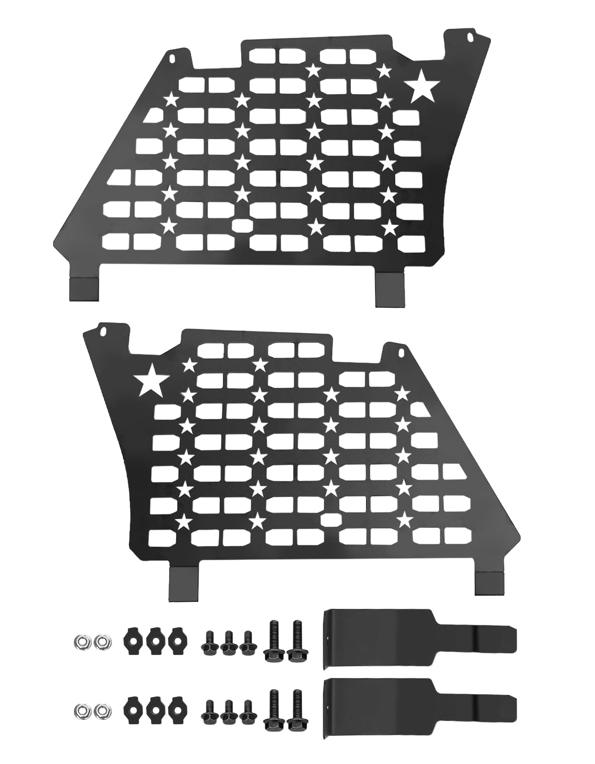 A & UTV PRO Rear Window Molle Panels for Polaris Xpedition ADV/ADV 5 2024+, Aluminum Back Window Protection Compatible with Xpedition Ultimate/NorthStar/Premium Expedition Accessories (One Pair)