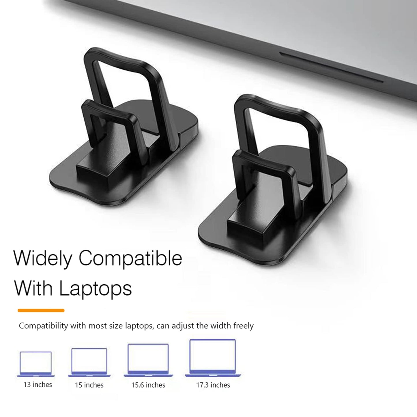 2PCS Zinc Alloy Mini Foldable Laptop Stand, Portable Computer Keyboard Riser with 2 Adjustable Angles, Self-Adhesive Invisible Notebook Stand and Keyboard Lift for Desk (Pink)