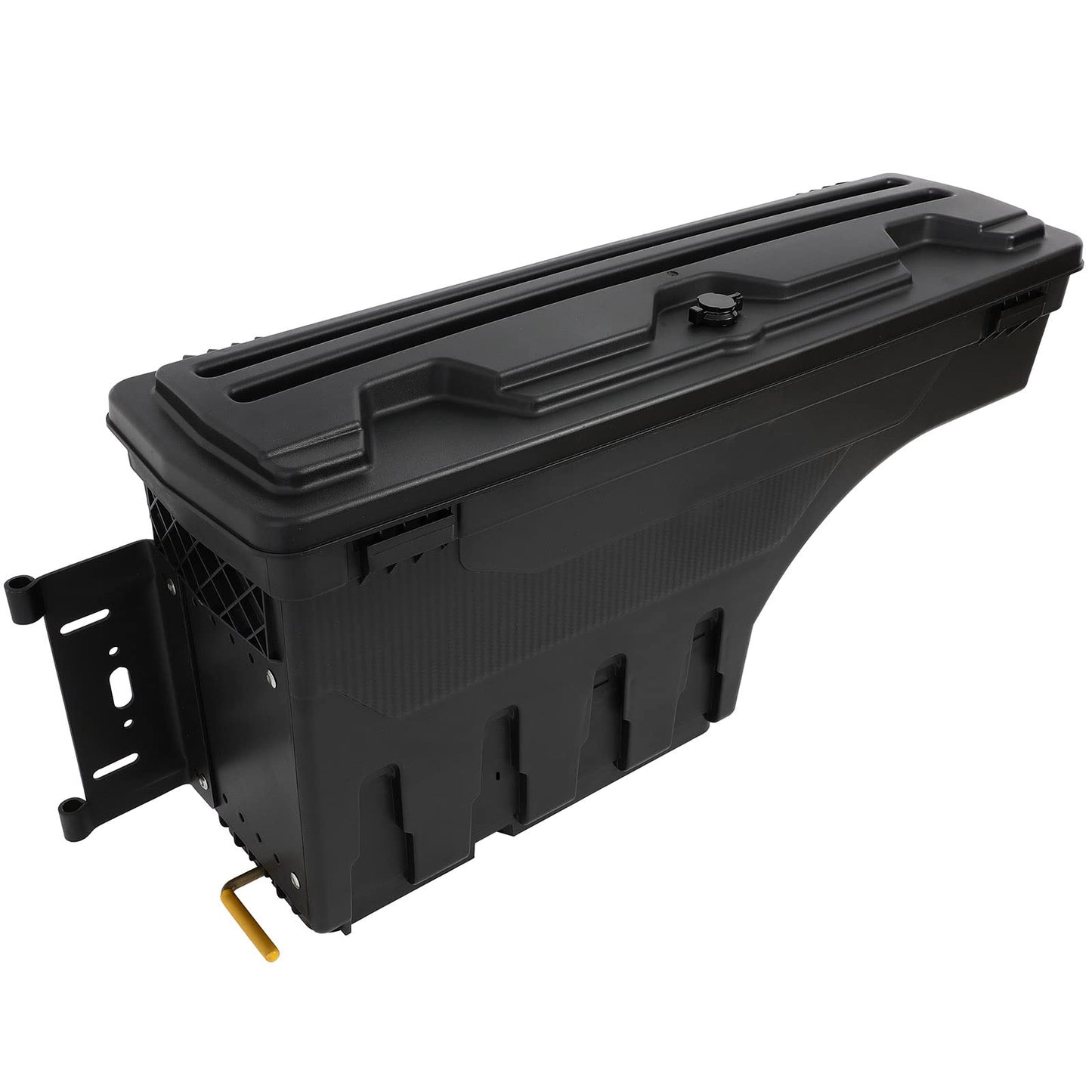 SCITOO Truck Bed Tool Box for Ford F-150 1997-2014,Multi-Compartment Dividers Organized Storage,Heavy Duty & No-Drill Installation Left Driver Side