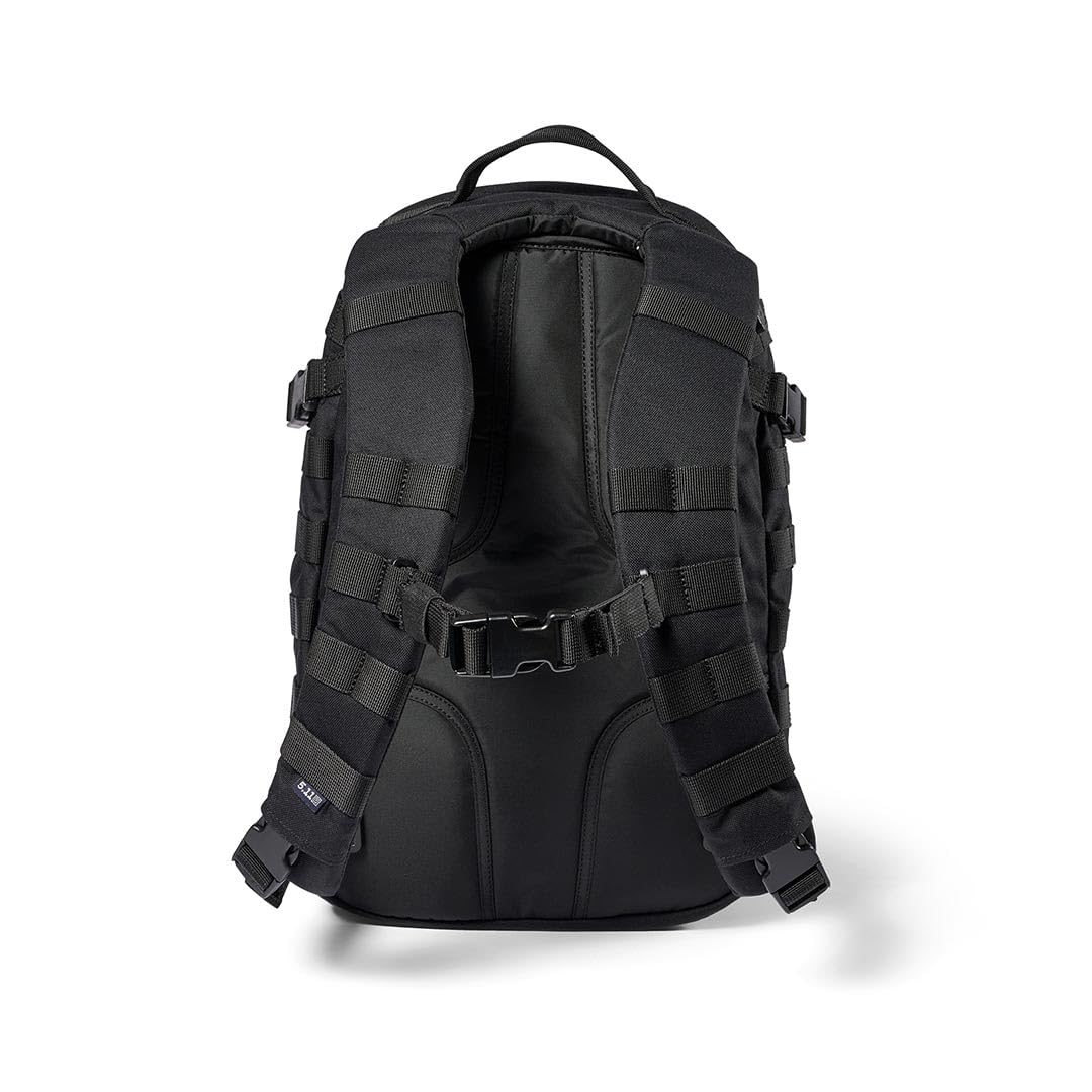 5.11 Tactical Backpack – Rush 12 2.0 – Military Molle Pack, CCW with Multiple Compartments, 24 Liter, Small, Style 56561, Black