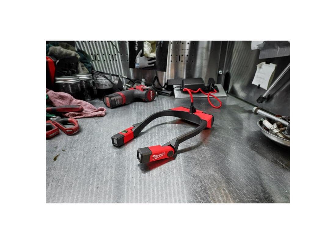 Milwaukee 400 Lumen LED Around The Neck Work Light Adjustable USB Charge