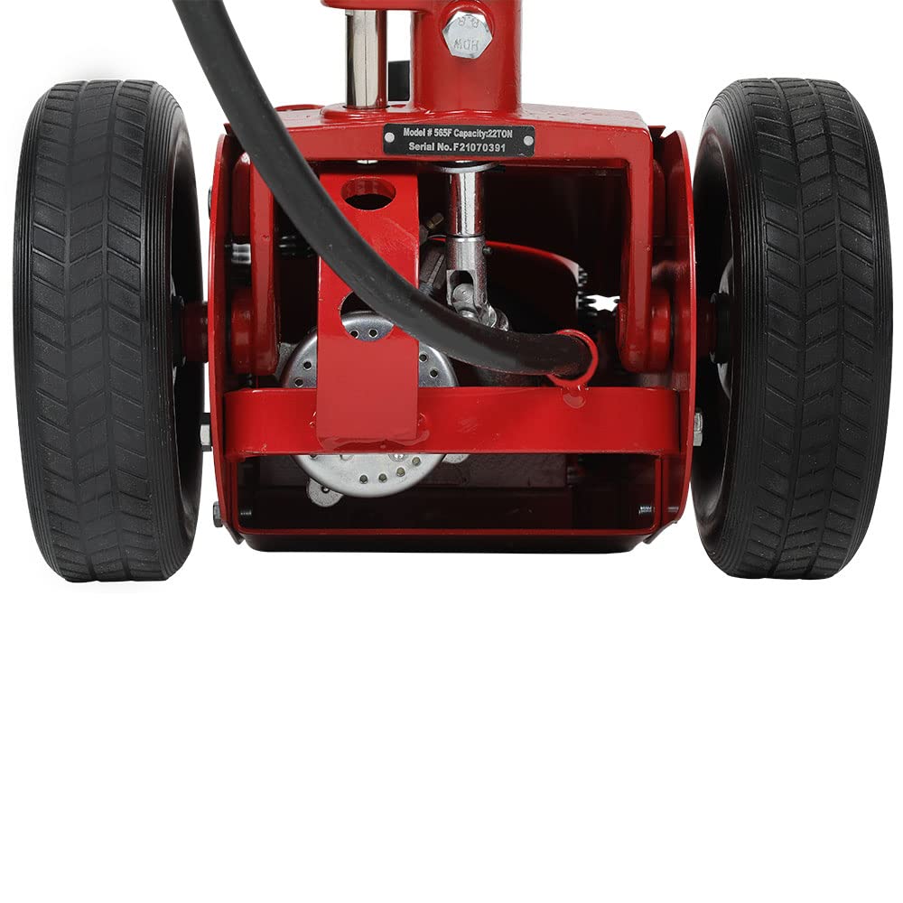 AFF 22 Ton Axle Jack - Single Stage Air Assist Hydraulic Truck Jack with 3 Piece Extension Kit