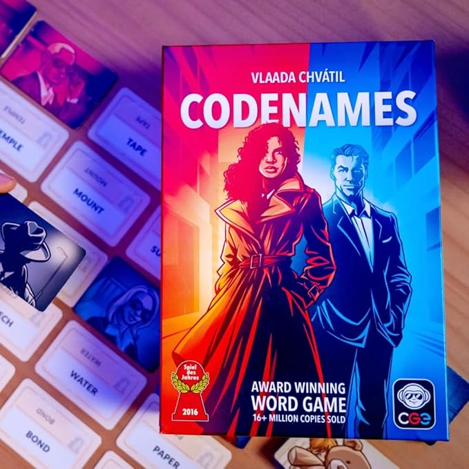 CGE Codenames Board Game (2nd Edition) The Top Secret Word Association Party Game for Friends & Family Game Nights 4+ Players