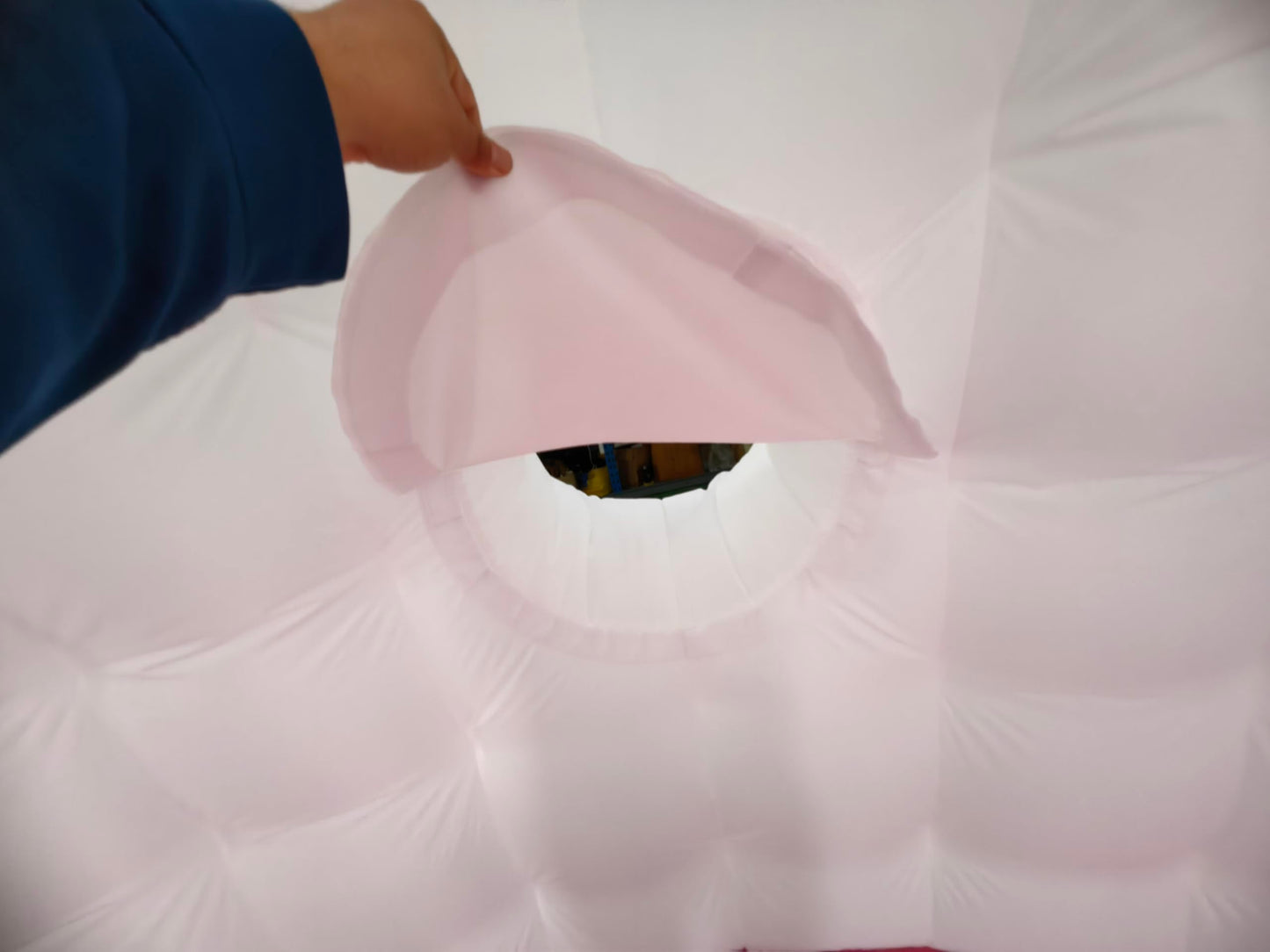 Portable White LED Lighting Inflatable Igloo Dome Tent Marquee Canopy Shelter with Air Blowerfor Exhibition Camping Party Events