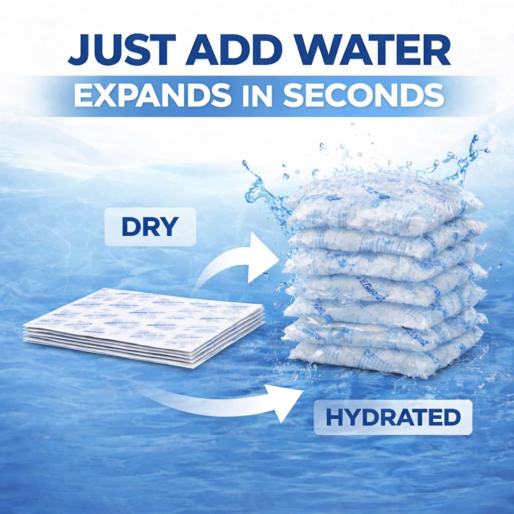 ThermaFreeze Bulk Ice Sheets: 600-Count Dry Flat Packs for Cold Shipping; Long-Lasting Packs: Keep Cardboard Boxes, Coolers, Lunchboxes Cool - Reusable Flexible Ice Blanket 9"x16.5" 600 ct