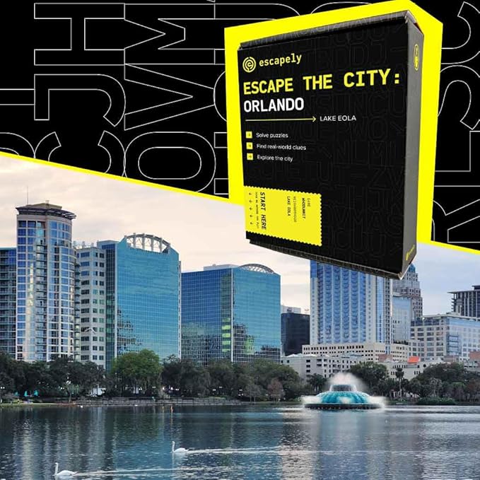 Orlando Outdoor Escape Room | Real City Scavenger Hunt | Gifts for Adults & Families | 1-6 Players 2-3 Hours 1.5 Miles Walking Distance