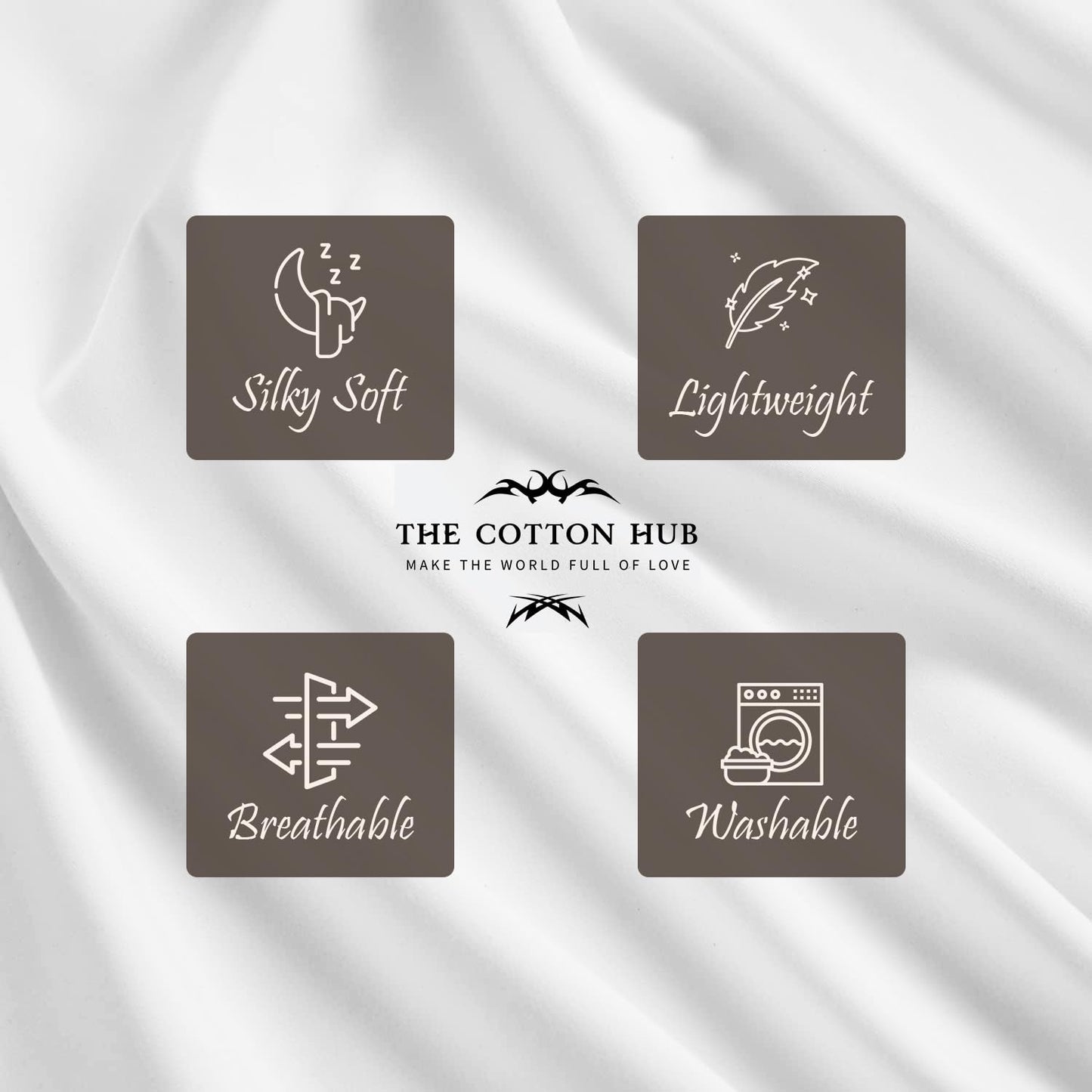 Standard/Queen (21"x32") Size Set of 2 Pillow Cases 600 Series Peruvian Pima Cotton Pillow Cases, Fits Standard & Queen Size Pillows (Solid, White)