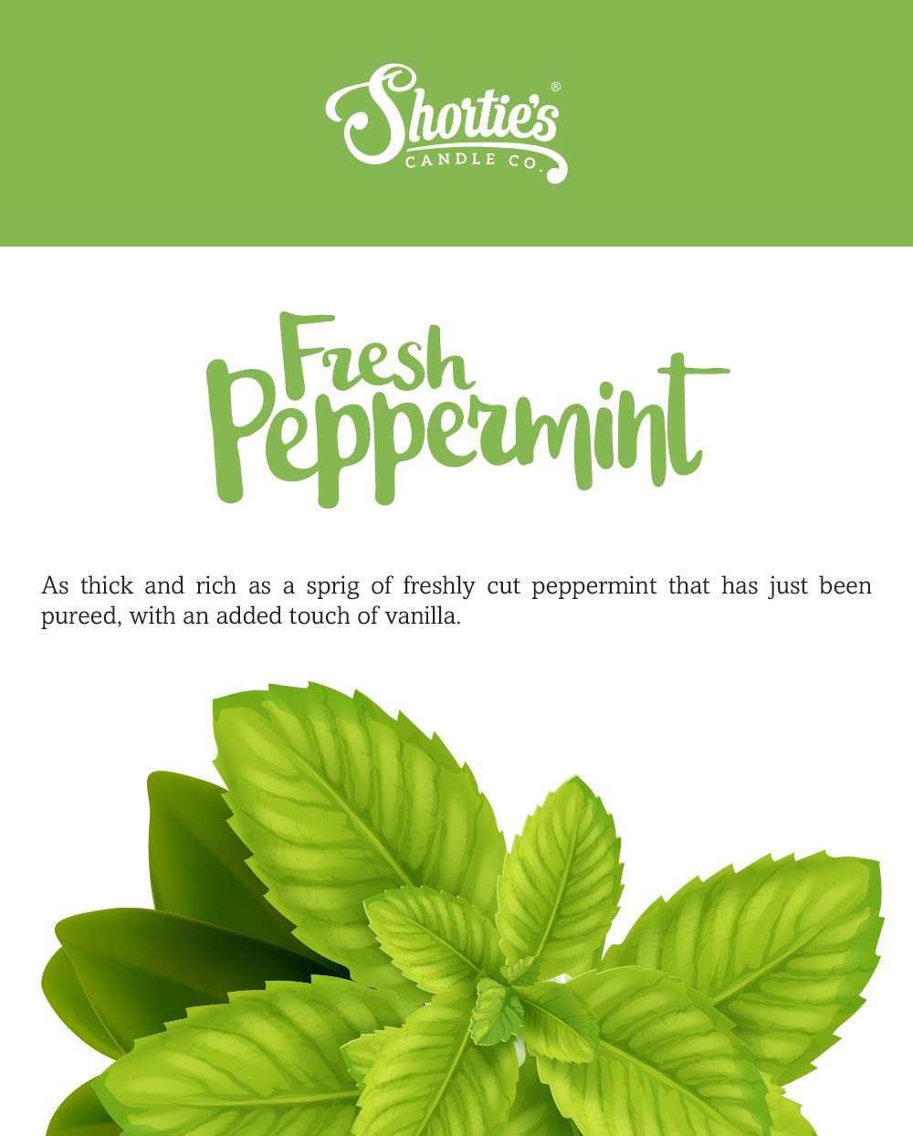 Shortie's Candle Company Fresh Peppermint Premium Wax Melts 4 Pack - 12 Oz., Strong & Long Lasting, Non-Toxic - Made with Essential & Natural Oils - Formula 117