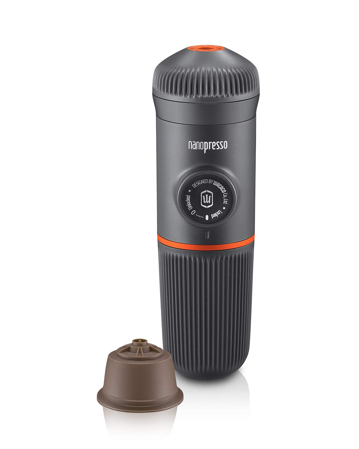 WACACO Nanopresso with Protective Case & DG Capsule Kit Bundle - Portable Espresso Maker for Ground Coffee and DG Capsules
