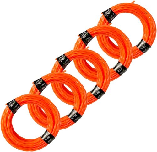 EGO Power+ Twisted String Trimmer Lines - Pre-Cut 0.095" | 5-Pack for Efficient Trimming