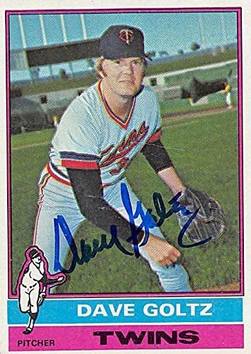 Sports Memorabilia Autograph Warehouse 245280 Dave Goltz Autographed Baseball Card - Minnesota Twins 1976 Topps - No. 136