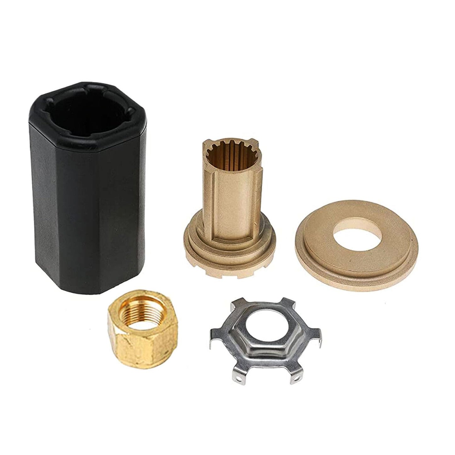 MARKGOO Propeller 13 3/4X15P for Mercury Outboard 40 50 60 70 75 80 90 100 115 125 140 HP Boat Motor Engine Parts Aluminum Prop 13.75X15 Pitch RH 15 Spline Tooth with Flo-Torq II Hub Kit 48-77342A45