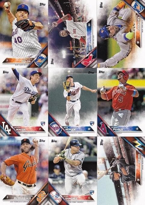 2016 Topps Baseball EXCLUSIVE MASSIVE 706 Card MIKE TROUT Stamp RELIC Complete Factory Set with 5 ROOKIE VARIATION Cards including 2Corey Seager RC's! Includes all Cards from Series 1&2!