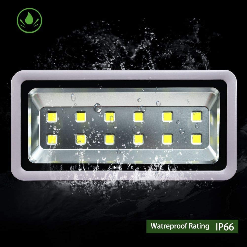 Gopretty 600W LED Flood Light Outdoor Lighting Super Bright Day White Security Lamp Waterproof IP65 Parking Lot Lights
