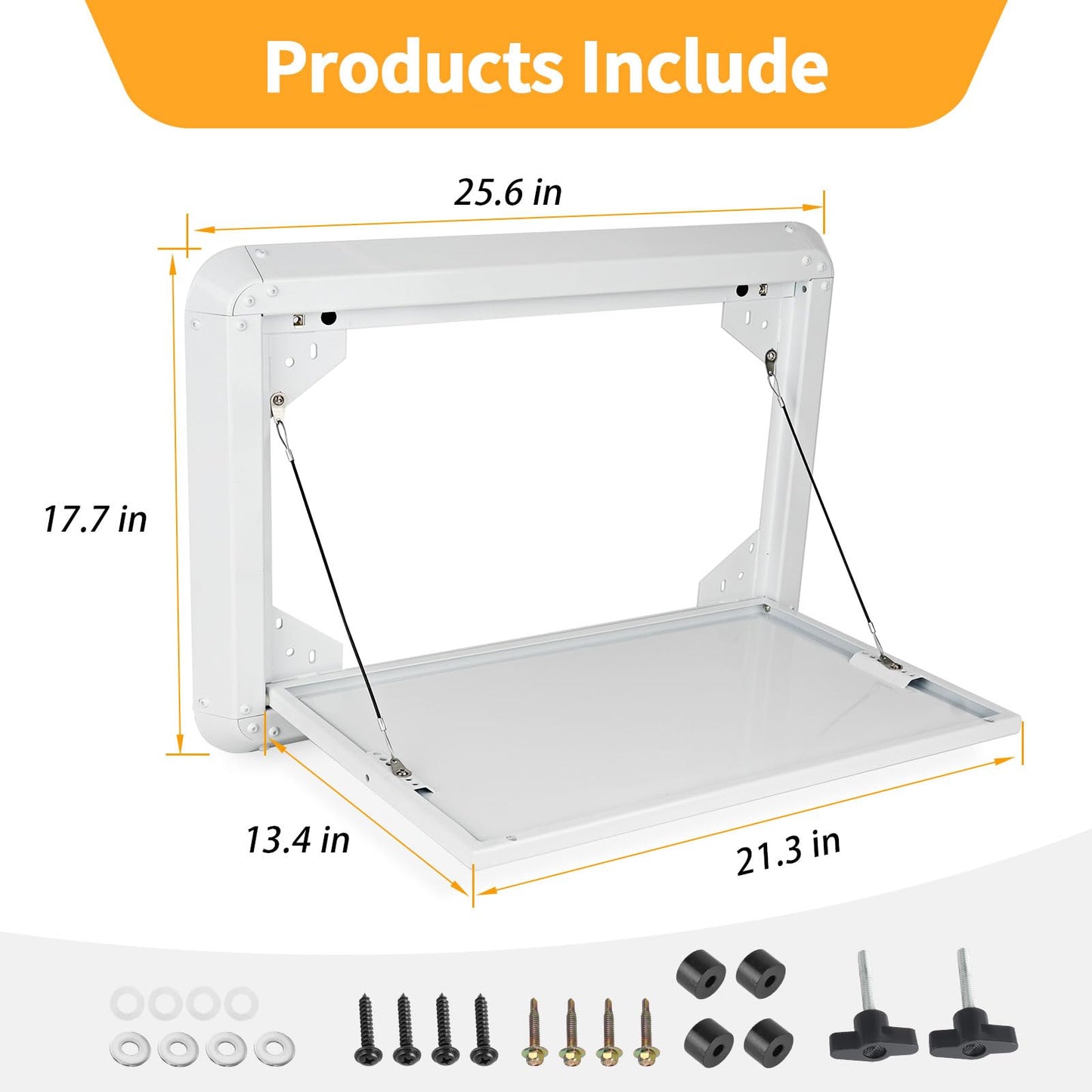 DXGTOZA Foldable Rv Tables Campervan Outside Picnic Wall Mounted Table Aluminum Alloy Folding Wall Table Kit for Campervans/Motorhomes/Travel Trailers/Truck Campers