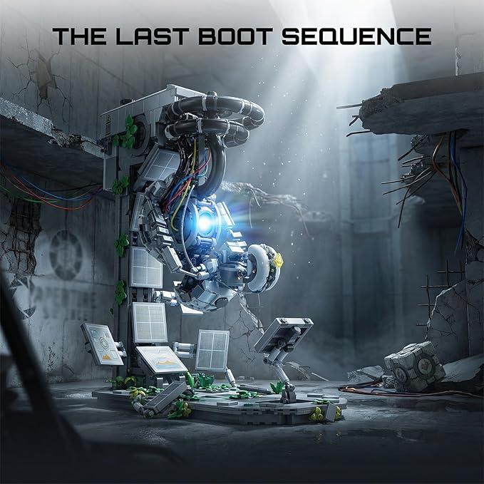 Portol 2 Games GLa Building Set for Adults Ideas Mechanical Robot Engine Model Building Kit with Light & Motor Cool Collectible Games Fans Gift (1976 Pcs)