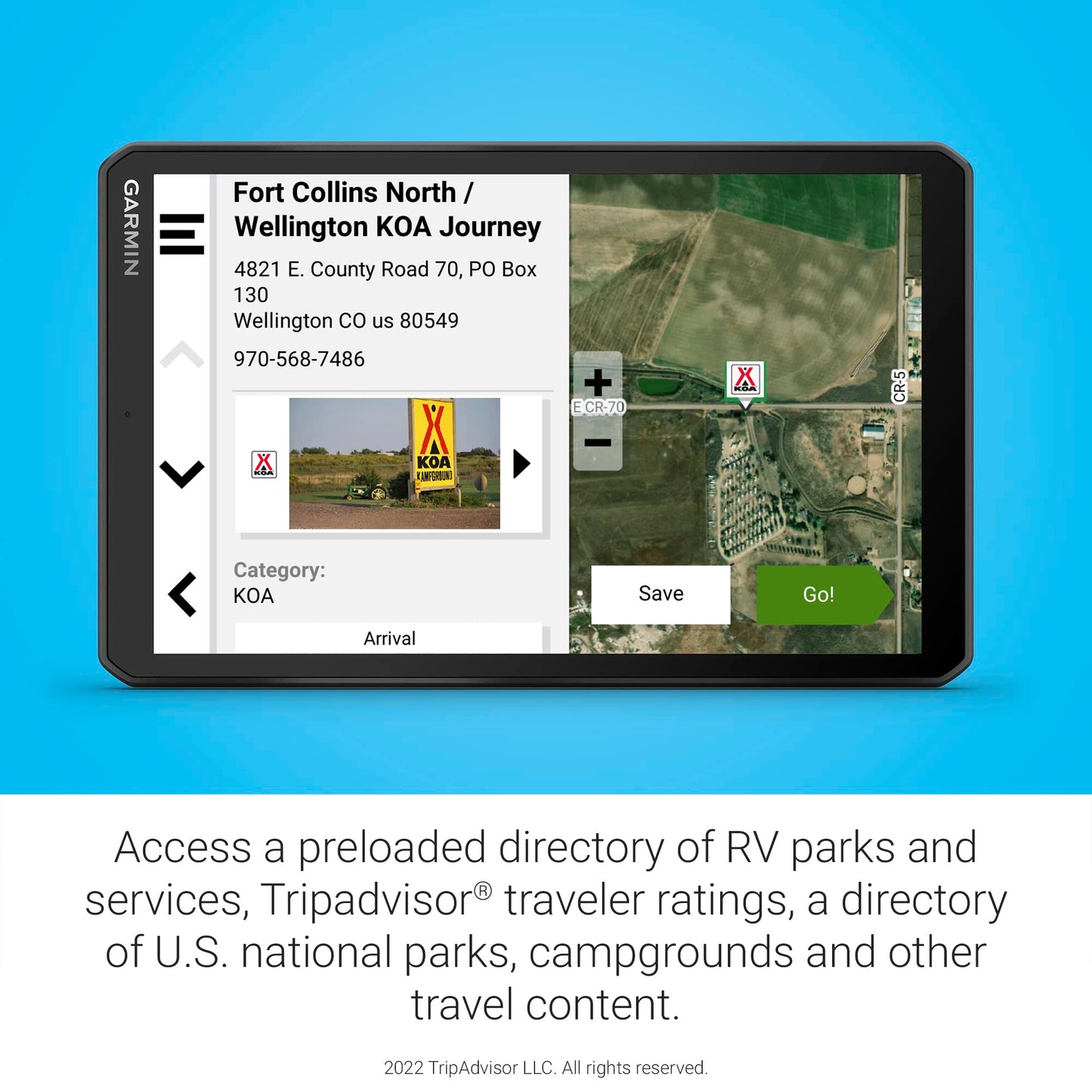 Garmin RV 895, 8" GPS Navigator, Custom Routing, High-Resolution Birdseye Satellite Imagery, Directory of Parks and Services, Landscape or Portrait View Display (Renewed)