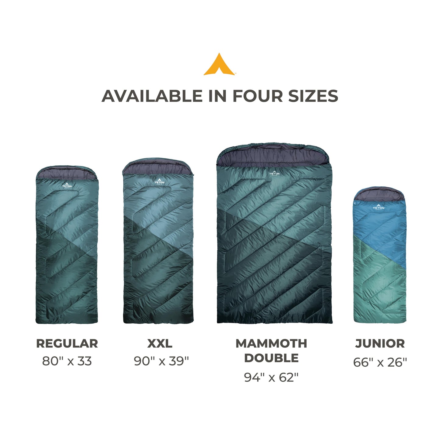Teton Celsius Regular -25F Degree Sleeping Bag - Cold-Weather Sleeping Bag for Adults and Kids - Camping Made Easy and Warm. Compression Sack Included