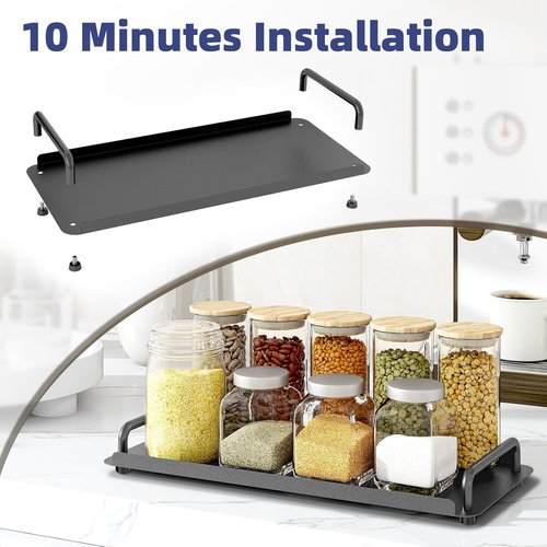 Gypie Toilet Paper Basket - Stylish Bathroom Storage Tray with Handle | Black Design