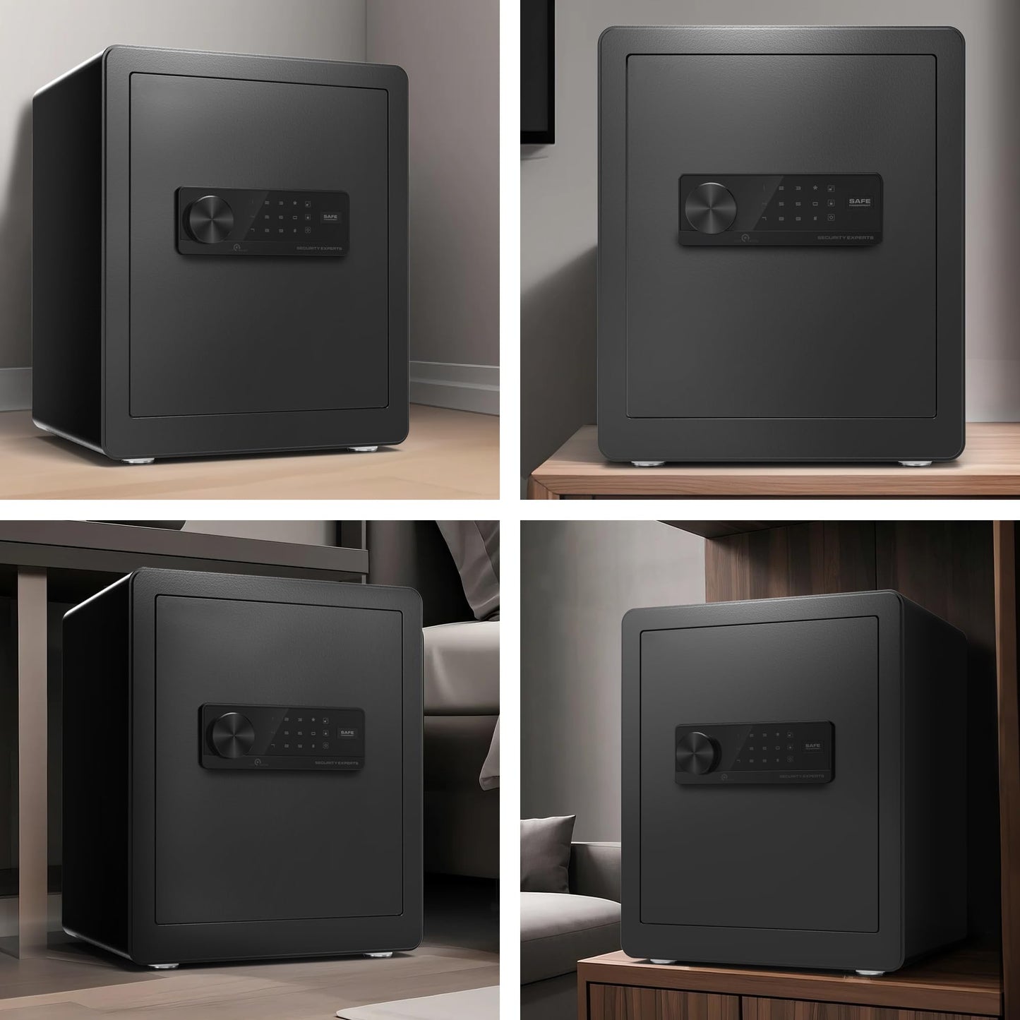 Safe Box, Home Safe with Fireproof &Waterproof Bag Caja Fuerte Para Dinero Money Safety Box for Cash Documents Safes for Home with Digital Electronic Keypad &Removable Shelf (2.0 Cubic Feet Digital)