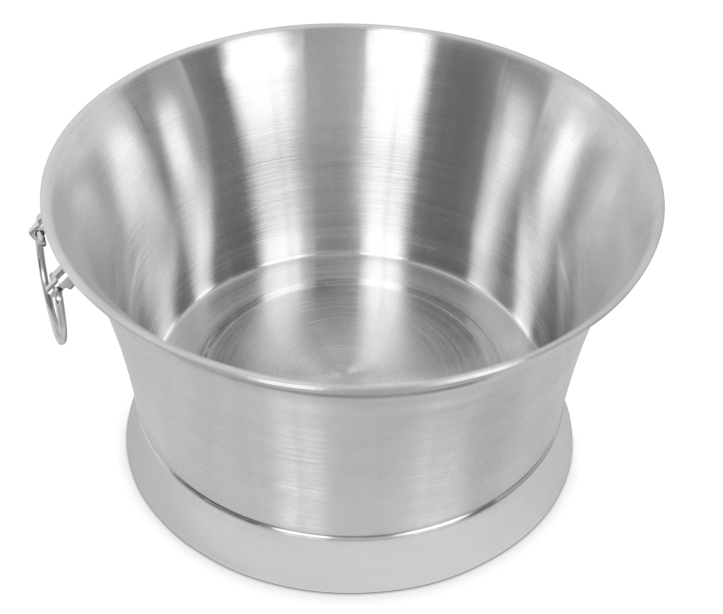 BIRDROCK HOME Double Wall Beverage Tub - Stainless Steel Ice Bucket, Metal Drink Cooler with Handles, for Parties & Events, Decorative Beverage Chiller - Large