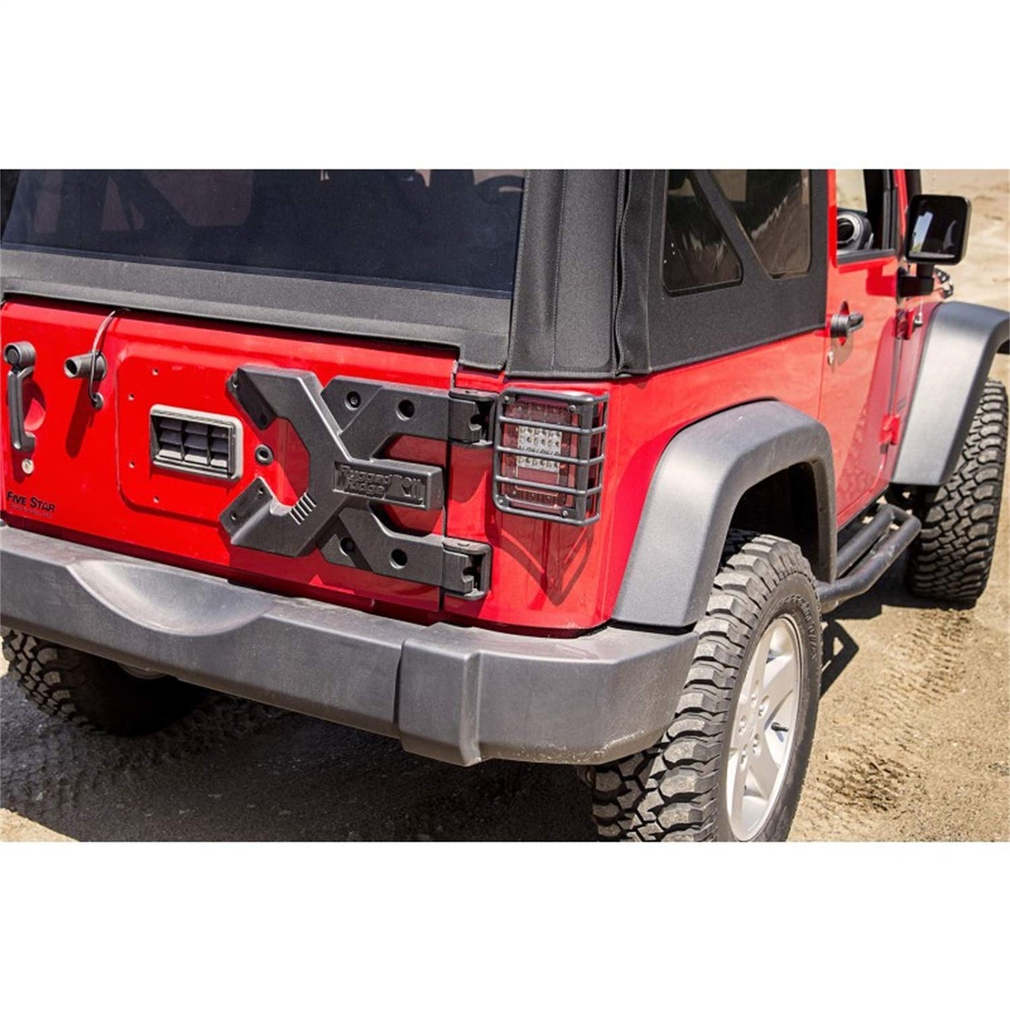 Rugged Ridge HD Tire Carrier | Black, Hinge Casting, Heavy Duty | 11546.51 | Fits 2007-2018 Jeep Wrangler JK