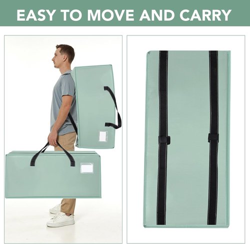 Dntorx Heavy Duty Moving Bags - Waterproof Clothes Storage with Backpack Straps | Large 4-Pack
