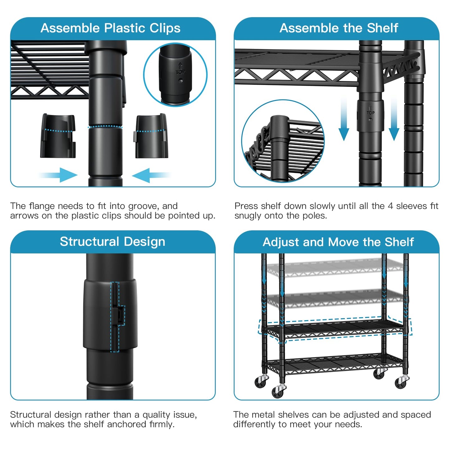 FUTASSI P3 Rolling Clothes Rack, Clothing Racks for Hanging Clothes, Heavy Duty Garment Rack with Wheels, Freestanding Portable Closet Racks 39.4'' W x 14'' D x 78.5'' H, Max Load 470 LBS, Black