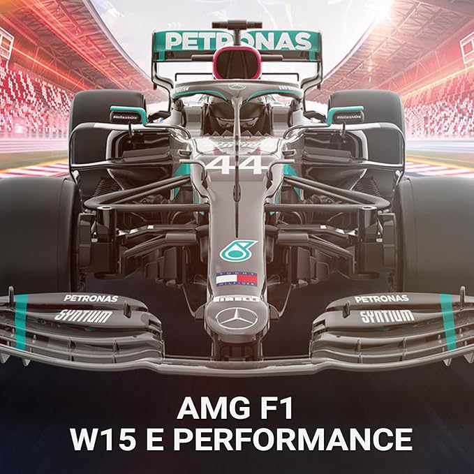 Voltz Toys Mercedes-AMG F1 W15 1:12 Scale RC Car – Officially Licensed Formula 1 Remote Control Race Car 2.4GHz for Boys Girls and Collectors (1:12 Mercedes-AMG F1 W15)