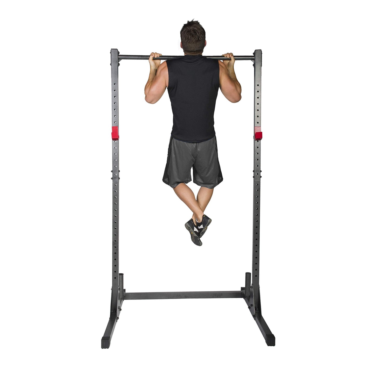 CAP Barbell Power Rack with Pull Up Bar & Attachments - Squat Rack & Strength Training Power Cage for Home Gym - Carbon