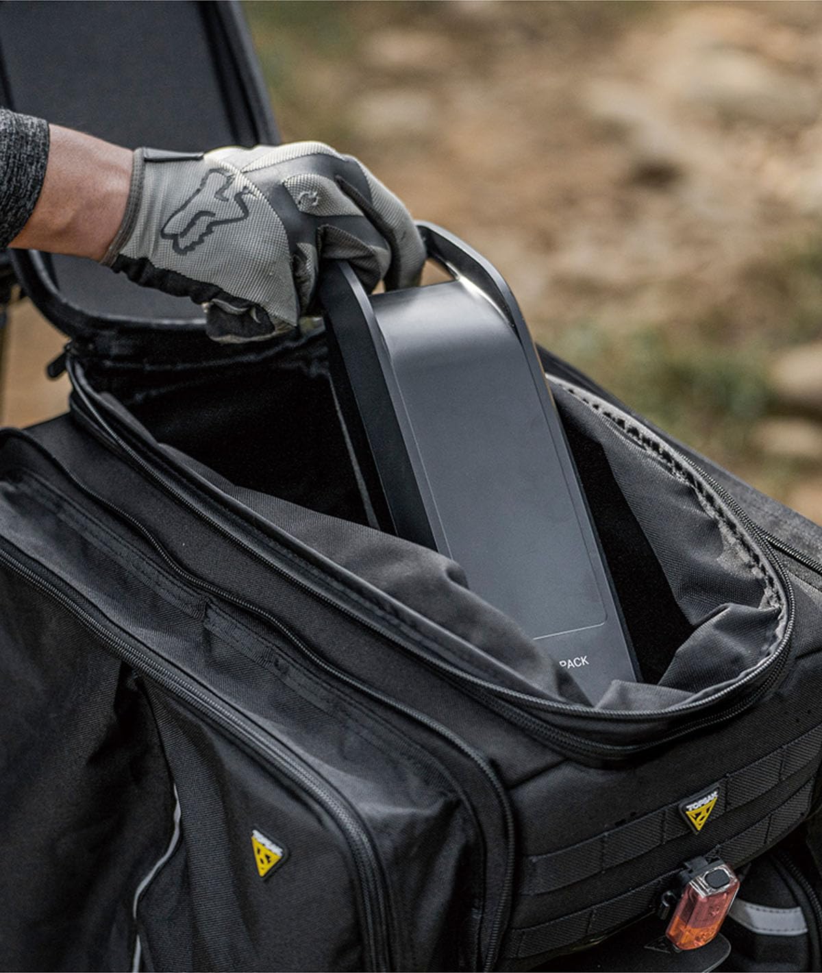 Topeak E-Xplorer Bicycle Rack Bag, 26 Litre Capacity, Black